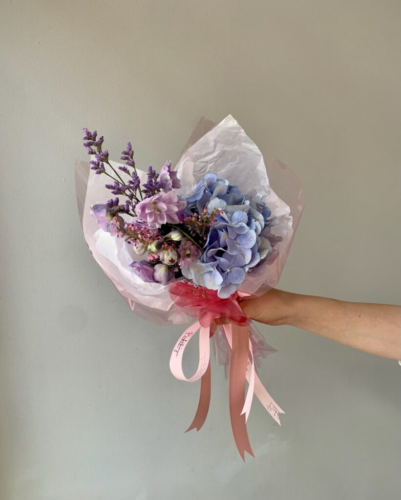 Комплимент с гортензией